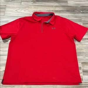 Under Armour Men's Bright Red Polo Shirt